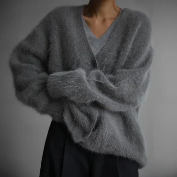 Elsa™ | Mjuk Mohair-Cardigan